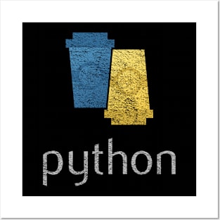 Python Coffee Posters and Art